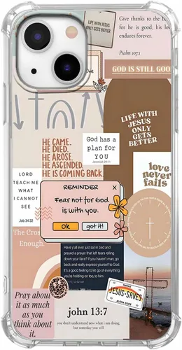 Vista 83 de Funda para Celular con Versículos de la Biblia, Colocación de Citas Cristianas de Jesús, Diseño Collage, Funda Protectora Suave de TPU de Moda