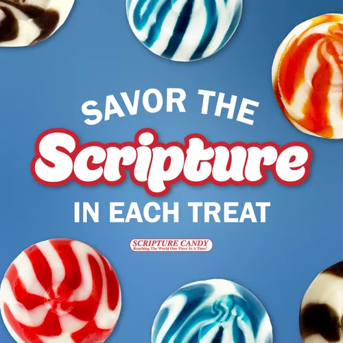 Vista 7 de Scripture Candy - Paletas con sabor a naranja con temática de cosecha, 50