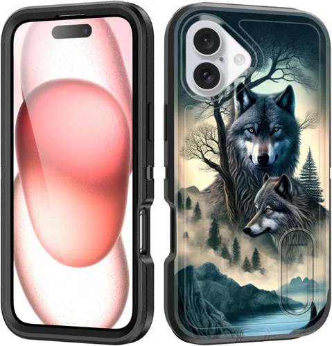 Vista 79 de Funda para iPhone Air con soporte integrado, a prueba de golpes, polvo y caídas, 3 capas, grado militar, funda protectora para iPhone Air de 6.5