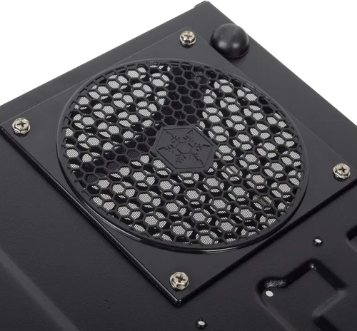 Vista 7 de Silverstone Tecnología Milo ML04 Tipo-C Puerta delantera de aluminio/cuerpo de acero Micro ATX Media Center/HTPC Caso, SST-ML04B-C