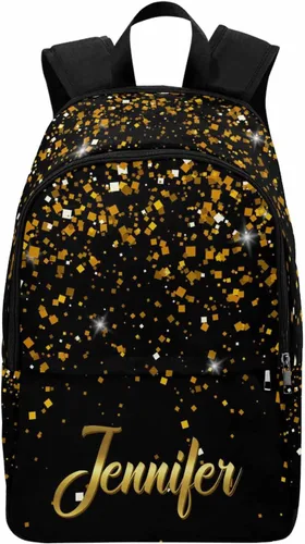 Vista 13 de MyPupSocks Mochila escolar personalizada con nombre personalizado mochila unisex, Multi 00, Personalizado