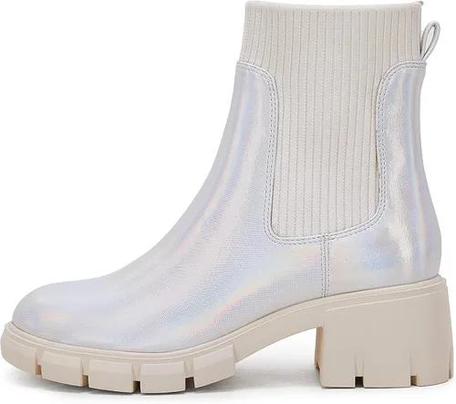 Vista 3 de Coutgo Chelsea - Botines de plataforma para mujer, elásticos, sin cordones, tacón grueso, suela de lengüeta