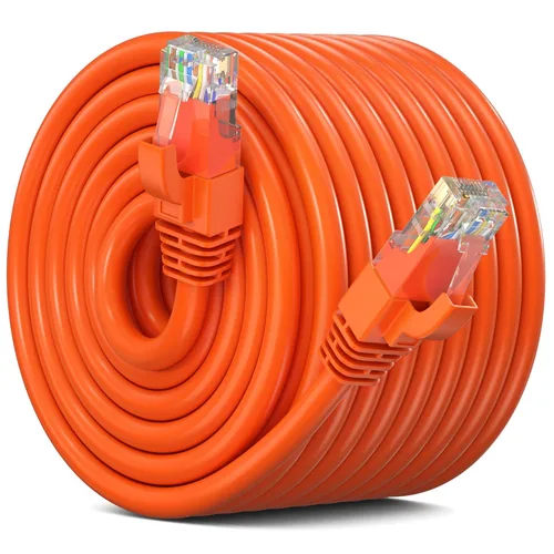 Vista 36 de Maximm Cable Ethernet Cat 6, cable de red y conexión de alta velocidad de 10 pies, UTP, 10 Gbps, cable Ethernet de 550 MHz, color naranja