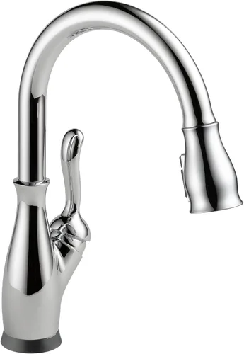 Vista 19 de Delta Faucet Leland VoiceIQ - Grifo de cocina sin contacto con rociador extraíble, grifo inteligente, Alexa y Google Assistant activado por voz