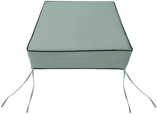 Vista 6 de Funda SOLAMENTE - Funda de almohada para respaldo de asiento profundo para exteriores, ribete con ribetes de contraste, mediano-AD002