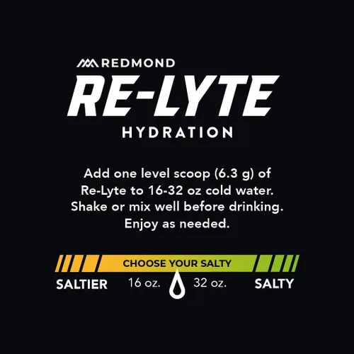 Vista 5 de Redmond Re-Lyte Mezcla de bebidas con electrolitos, lima limón, paquete de 30 barras