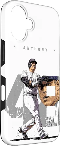 Vista 3 de iPhone 16 Anthony Rizzo Number Portrait Tony New York MLBPA Case