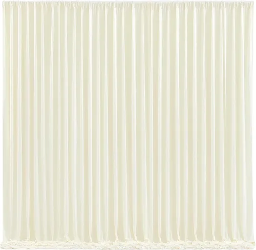 Vista 17 de Cortinas de Fondo Beige - Cortinas de Poliéster Sin Arrugas para Fotografía, Cortinas de Fondo para Fiestas, para Decoraciones de Baby Shower