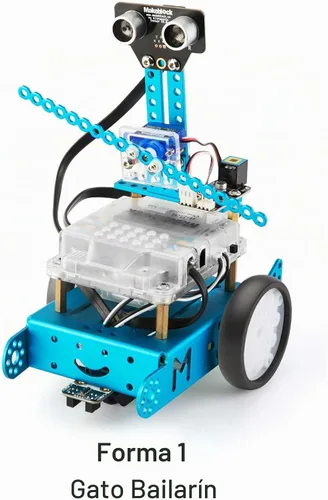 Vista 5 de Makeblock Kit de robot mBot con caja de codificación de arañazos + paquete de complemento de robot servo