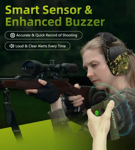 Vista 4 de HT01 Upgraded Shot Timer for Shooting Competition, 4 Modes for Tactical Training, with Loud Buzzer, Smart Sensors for Shooters Global Range