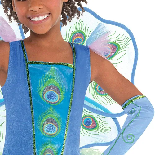 Vista 3 de amscan Girls Princess Peacock Costume