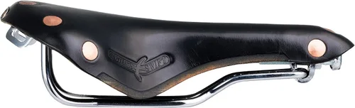Vista 6 de Brooks England Swift, Racing Leather Saddle with Hand-Hammered Copper Rivets