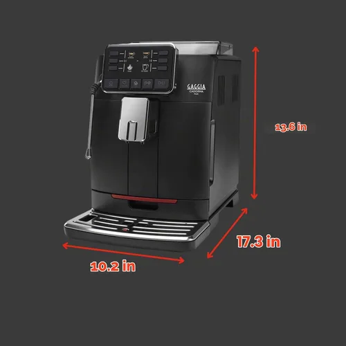 Vista 10 de Gaggia Cadorna Barista Plus - Máquina de café espresso superautomática, color negro, tamaño mediano