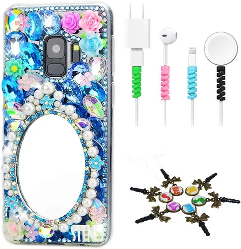 Vista 29 de Bling Case SSSGCDwCPSeries-41 - Funda con diseño 3D hecho a mano, 100 + cristales brillantes