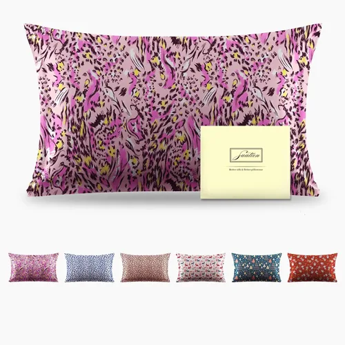 Vista 13 de Funda de almohada de seda para cabello y piel, suave, transpirable y resistente, funda de almohada de seda de tamaño Queen, fundas de almohada