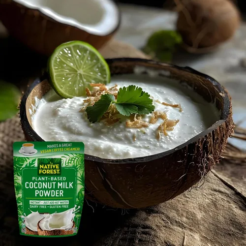 Vista 6 de Native Forest - Leche de coco en polvo, bolsas de 5.25 onzas (paquete de 6) Crema en polvo vegana de coco, sin gluten
