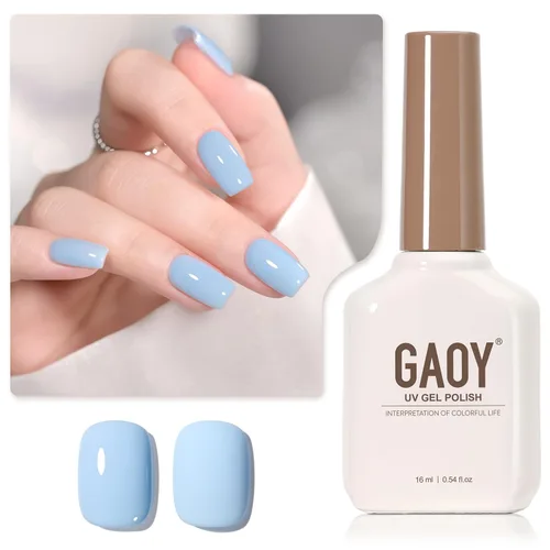 Vista 11 de GAOY - Esmalte de uñas de gel marrón, 16ml de esmalte de gel para quitar por remojo, curado con luz UV para arte de uñas, manicura DIY en casa, 2088