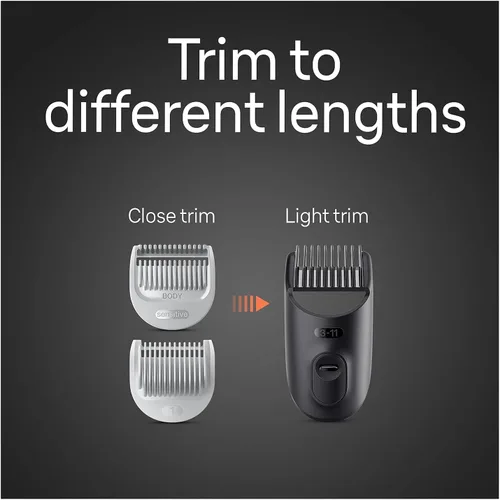 Vista 8 de Braun Body Groomer 5 para hombre, BG5340, herramienta de mapeo, tecnología SkinShield, peine sensible, hoja de metal afilada de por vida, peluquería