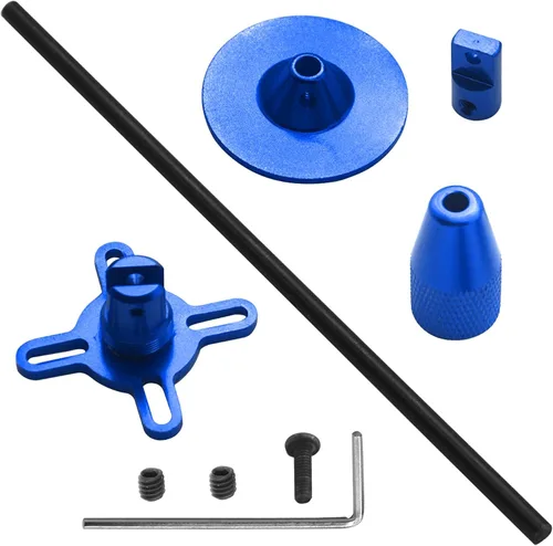 Vista 7 de Aleación de aluminio RC GPS Brújula Antena Base plegable Soporte de montaje fijo para RC DIY Quadcopter Multicopter (negro)