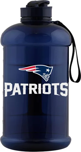 Vista 13 de FOCO Logotipo del equipo de la NFL Botella de agua deportiva grande de plástico transparente de 2L