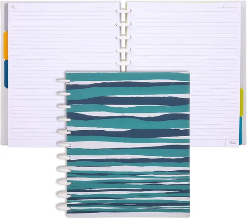 Vista 10 de Talia - Cuadernos de notas con tapas, planificador, personalizables, (Rosa de los 90, Junior (5.5 pulgadas x 8.5 pulgadas))