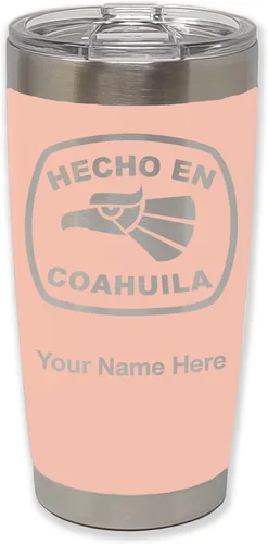 Vista 31 de LaserGram Vaso aislado al vacío de 20 onzas, hecho en coahuila, grabado personalizado incluido (negro) Engraved Gift, Vacuum Insulated Stainless