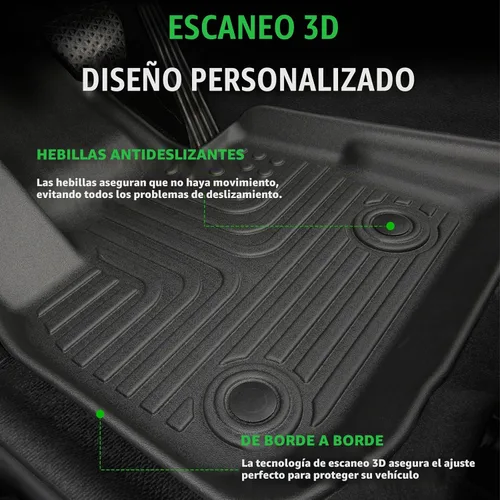 Vista 4 de Alfombrillas para Jeep Compass 2007-2016/2007-2016 Jeep Patriot/Dodge Caliber 2007-2012 para todo tipo de clima con forro de carga para automóvil