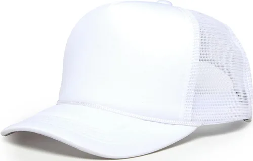 Vista 25 de Funky Junque Sombrero de camionero ligero Snapback de espuma de malla en Negro/Negro