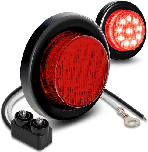 Vista 18 de TRUE MODS 2" - 10 luces LED redondas ámbar de 2 pulgadas y 12 V [reflector 2 en 1] [policarbonato] [DOT FMVSS 108] [SAE P2] [arandela y enchufes]