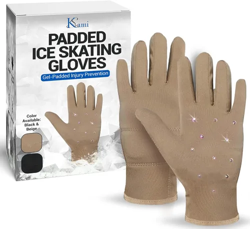 Vista 10 de Kami-So Figure Skating Gloves for Competition & Practice Skate Training Gloves with Gel Wrist Support & Protective Padding Thermal Skating