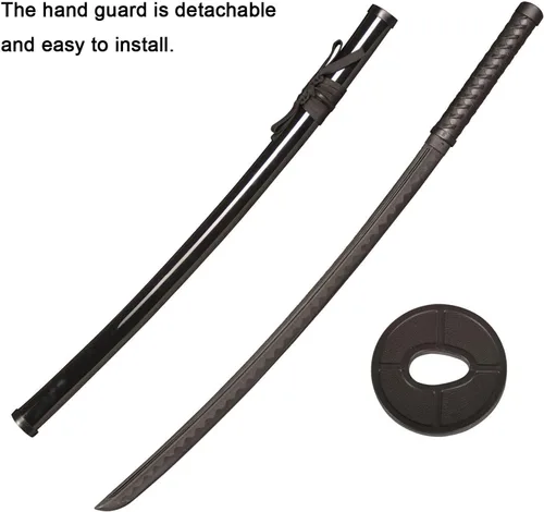 Vista 2 de High Toughness Polypropylene Plastic Sword， Martial Arts Training Sword,Iaido Katana with Scabbard, Suitable for Practice, Performance and Training