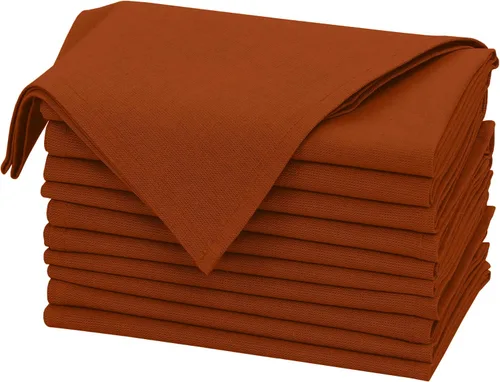 Vista 51 de Ruvanti Juego de 6 Servilletas de Lino, Servilletas de Tela de 18x18 pulgadas, Servilletas de Tela de Mezcla de Algodón y Lino Lavables, Suaves Negro