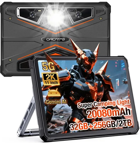 Vista 9 de WT1 Pro 5G Tablet resistente Android 16-11" 2K 120Hz 20080mAh tableta Negro