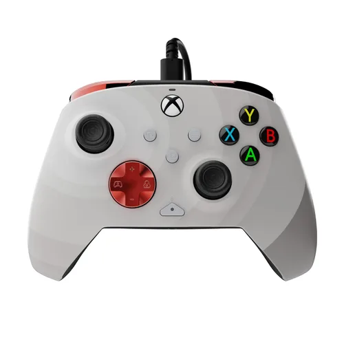 Vista 2 de PDP Radial White Bundle Pack REMATCH Advanced Wired Controller & AIRLITE Wired Headset - Xbox Series XS, Xbox One, & Windows 1011 PC