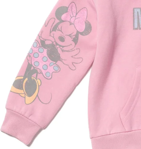 Vista 5 de Disney Minnie Mouse - Conjunto de sudadera con capucha y pantalones de forro polar para niños pequeños