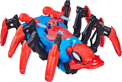 Vista 13 de Marvel Spider-Man Car Playset con función de explosión y figura de acción para niños a partir de 4 años