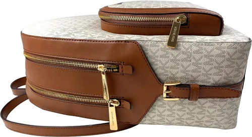 Vista 2 de Michael Kors Mochila con logotipo de Jaycee, Vainilla, Mochila