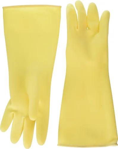 Vista 2 de Winco NLG-816 Guantes de látex natural, 8.5 pulgadas por 16 pulgadas, marfil