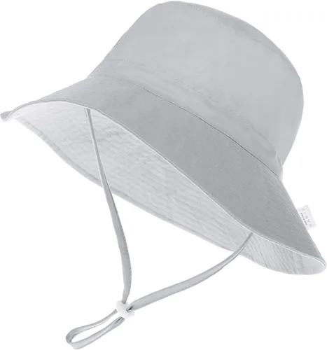 Vista 4 de Sombrero de sol para bebé, cara sonriente, sombrero de sol para niños y niñas, gorra ajustable con protección solar UPF 50+