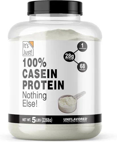 Vista 8 de It's Just! - Proteína en Polvo 100% Caseína, Hecho en EE.UU., Un Ingrediente, Combustión Lenta, Liberación Prolongada (1 Libra (Paquete de 1), Sin