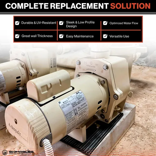 Vista 3 de Swimables Reemplazo completo de extremo húmedo compatible con bomba de piscina Pentair 357149 Funciona en todas las Whisperflo de 0.5 HP - 2 HP