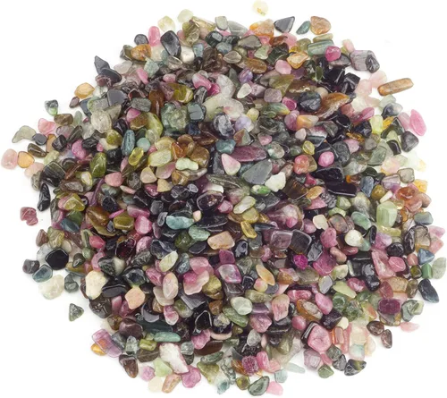 Vista 6 de Cherry Tree Collection - Chips de piedras preciosas de Amazonita pulida, 1/2 lb Natural Stone Pieces for Jewelry Making, Resin Crafts, Plants