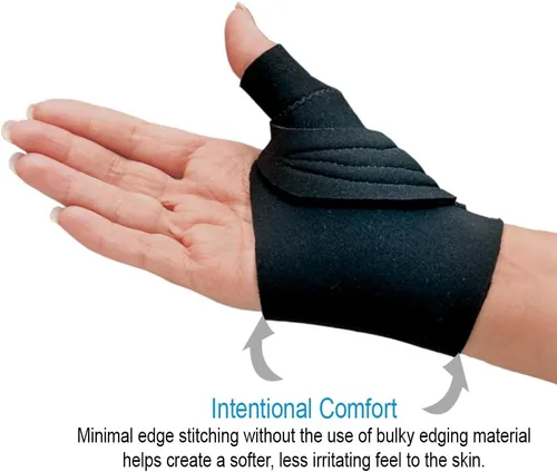 Vista 3 de Comfort Cool Férula de restricción CMC para pulgar. Disponible en soporte para el pulgar proporciona apoyo, compresión. Indicaciones: artritis