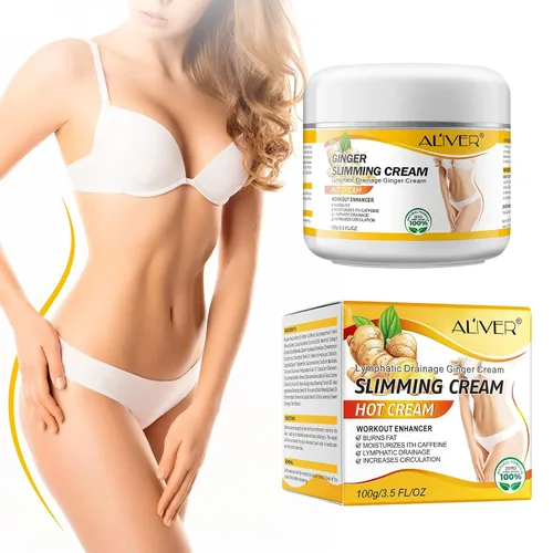 Vista 2 de 2 unidades de crema adelgazante de jengibre, crema caliente anticelulítica, gel adelgazante de cuerpo completo, quema de grasa para el vientre