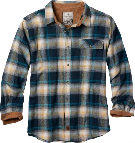 Vista 44 de Legendary Whitetails Camisa de franela de manga larga con botones para hombre, 100% algodón