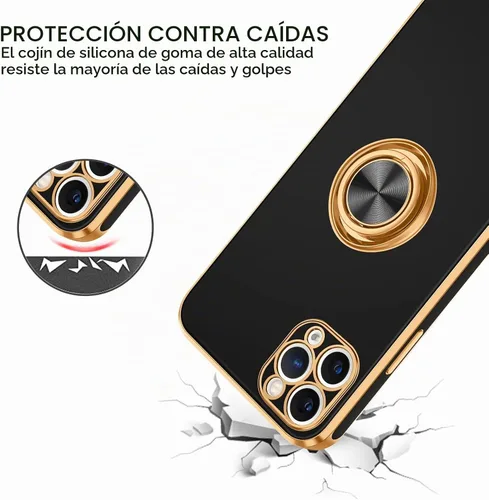 Vista 2 de BENTOBEN Funda para iPhone 11 Pro Max, funda para teléfono iPhone 11 ProMax, ajuste delgado, soporte de anillo con soporte de soporte, protección a