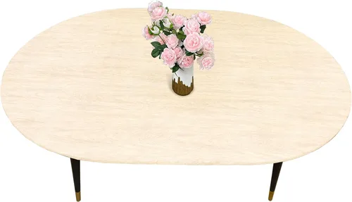 Vista 154 de LIBERECOO Mantel redondo de vinilo ajustable con reverso de franela, borde elástico, impermeable, resistente a las manchas, mantel lavable