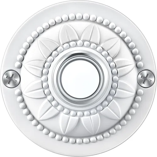 Vista 9 de Dreyoo Botón redondo de metal para timbre de puerta, botón de repuesto de botón de timbre LED iluminado con cable negro, timbre de puerta de hierro