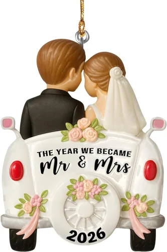 Vista 12 de Ornamento de Vidrio para el 50º Aniversario de Bodas – Elegante Decoración de Árbol de Navidad de Vidrio Transparente y Regalo Conmemorativo