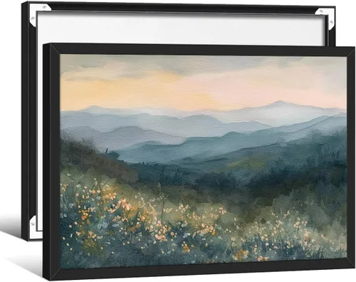 Vista 25 de Haitunone Póster de estanque de pato real con animales de granja, arte de pared, pintura de pato vintage, pintura al óleo, cazador de pájaros